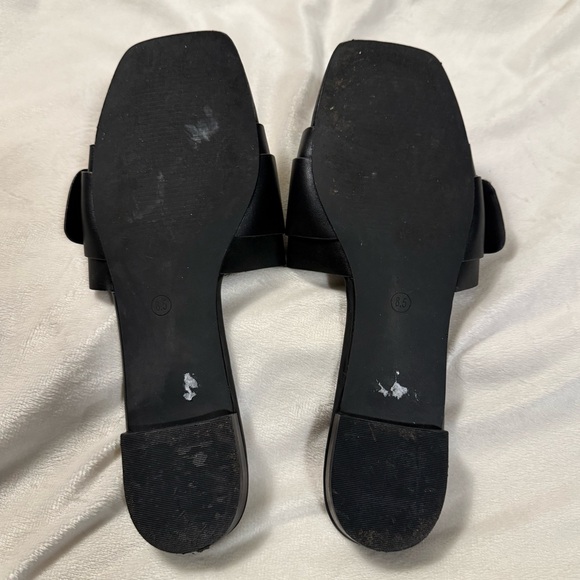 Joie Black Sandals with Tortoise Buckle - Picture 5 of 5